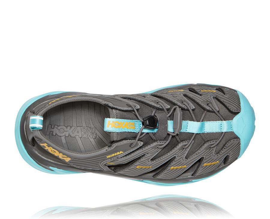 Hoka One One Sandalet Kadın Koyu Gri - Hopara - MA8561473